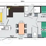 مكان تخييم Mobil-home Prestige Avec Terrasse, 3 Chambres, 6 Couchages - Api-1-52-645 سوستون